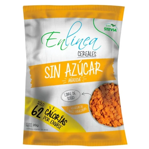 CAJA DE CEREAL EN LÍNEA IND. HOJUELA DE MAIZ 20 GRS X 30 UN