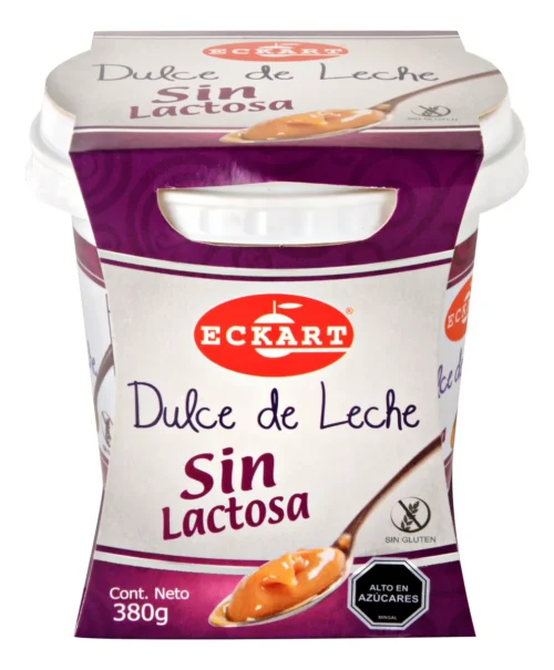 CAJA DE DULCE DE LECHE ECKART SIN LACTOSA (MANJAR) 380 GRS X 12 UN