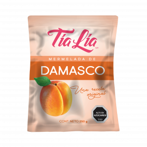 CAJA DE MERMELADA DAMASCO TIA LIA SACHET 250 GRS X 24 UN