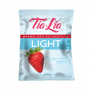 CAJA DE MEREMLADA FRUTILLA LIGHT TIA LIA LIGHT SACHET 250 GRS X 24 UN