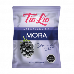 CAJA DE MERMELADA MORA TIA LIA SACHET 250 GRS X 24 UN