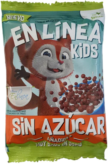 CAJA DE CEREAL EN LÍNEA KIDS IND. BOLITA CHOCOLATE 20 GRS X 30 UN