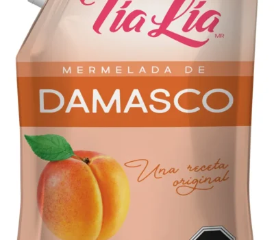 CAJA DE MERMELADA DOYPACK TIA LIA DAMASCO 400 GRS X 12 UN