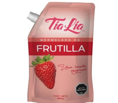 CAJA DE MERMELADA DOYPACK TIA LIA FRUTILLA 400 GRS X 12 UN