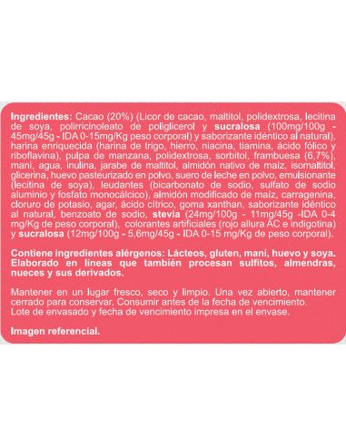 CAJA DE ALFAJOR FRAMBUESA ENLÍNEA 180 GRS X 15 UN