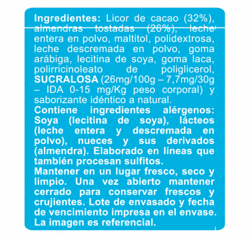 CAJA DE ALME/CACAO ENLÍNEA 100 GRS X 18 UN