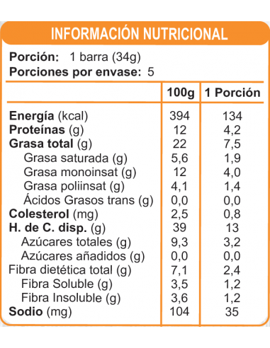 CAJA DE BARRA DE ALMENDRA CUBIERTA CON CACAO ENLÍNEA 170 GRS X 15 UN