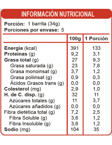 CAJA DE BARRA DE COCO CUBIERTA CON CACAO ENLÍNEA 170 GRS X 15 UN