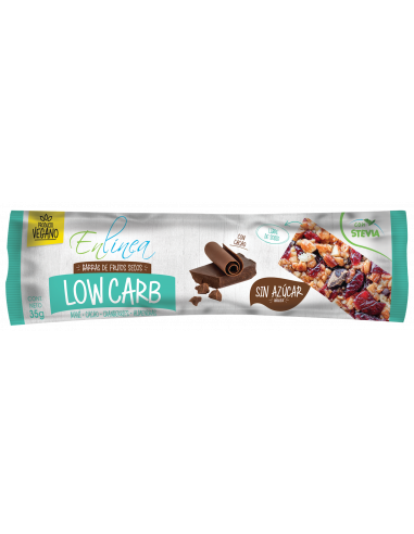 CAJA DE BAR LOWCARB CACAO ENLÍNEA 140 GRS X 15 UN