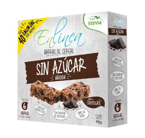 CAJA DE BARRA DE CEREAL CHOCOLATE ENLÍNEA 90 GRS X 30 UN