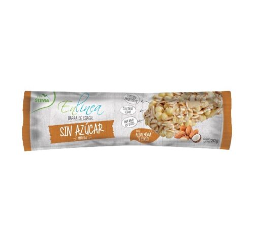 CAJA DE BARRRA DE CEREAL ALMENDRA COCO ENLÍNEA 120 GRS X 15 UN