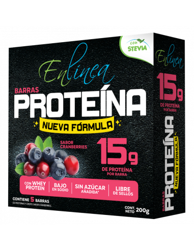 Barras de proteína cranberries sin azúcar En Línea 200g