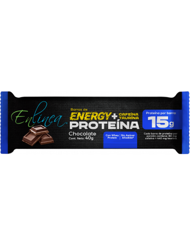 CAJA DE BARRA ENERGIZANTE CHOCOLATE EN LÍNEA 160 GRS X 15 UN