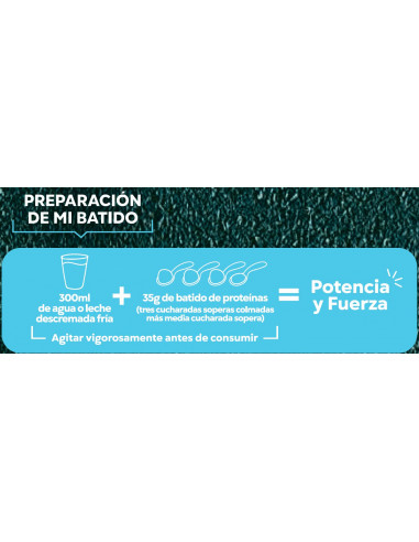 CAJA DE BATIDO PROTEINA CHOCOLATE ENLÍNEA 350 GRS X 14 UN