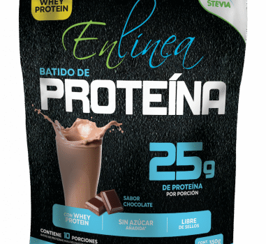 CAJA DE BATIDO PROTEINA CHOCOLATE ENLÍNEA 350 GRS X 14 UN