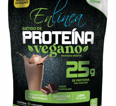 CAJA DE BATIDO PROTEINA VEGANA ENLÍNEA 350 GRS X 14 UN