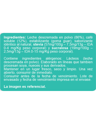 CAJA DE CAFÉ EN LÍNEA CAPUCCINO 104 GRS X 21 UN