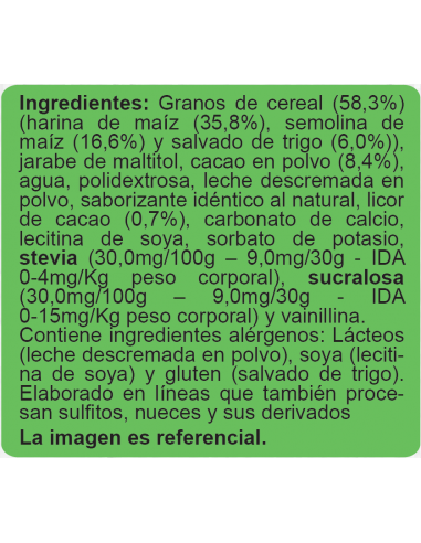 CAJA DE CEREAL FAMILAR ENLÍNEA HOJUELA CHOCOATE 700 GRS X 14 UN