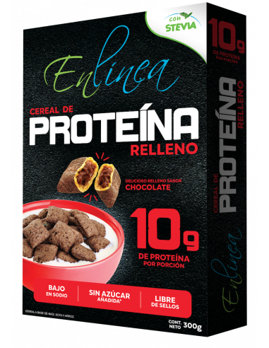 CAJA DE CEREAL ENLÍNEA PROTEÍNA RELLENO 300 GRS X 11 UN