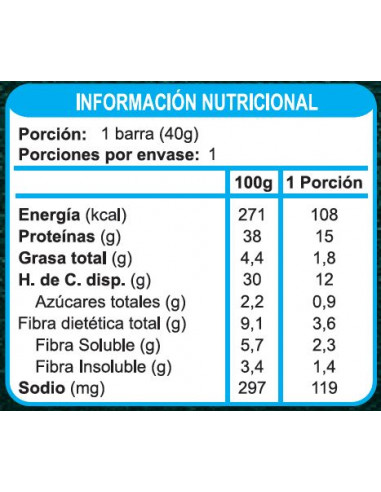 DISPLAY BARRA PROTEINA CHOCOLATE ENLÍNEA 800 GRS X 20 UN