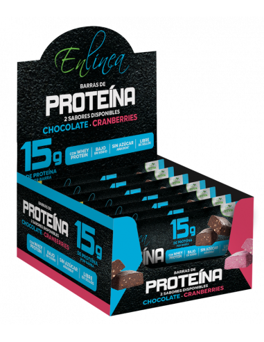 DISPLAY BARRA PROTEINA CHOCOLATE ENLÍNEA 800 GRS X 20 UN