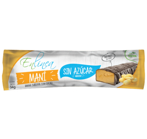 DISPLAY BARRA DE MANÍ CUBIERTA CON CACAO ENLÍNEA 680 GRS X 20 UN