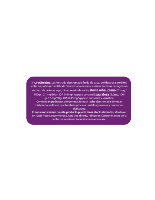 CAJA DE DULCE DE LECHE ENLINEA SIN LACTOSA (MANJAR) 380 GRS X 12 UN