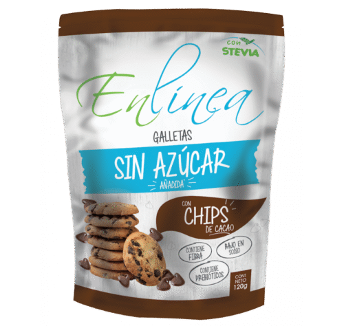 CAJA DE GALLETA CHIPS CHOCOLATE ENLÍNEA 120 GRS X 15 UN