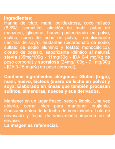 CAJA DE GALLETA COCO ENLÍNEA 120 GRS X 15 UN