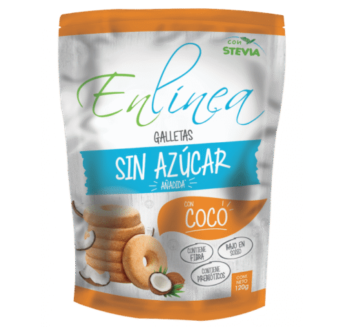 CAJA DE GALLETA COCO ENLÍNEA 120 GRS X 15 UN