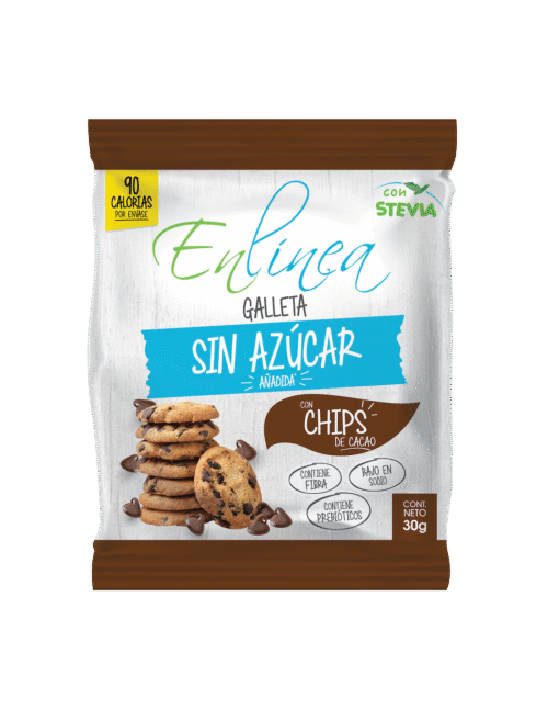 CAJA DE GALLETA INDIVIDUAL CHIPS ENLÍNEA 30 GRS X 30 UN