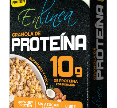 CAJA DE GRANOLA PROTEINA ALMENDRA EN LÍNEA 320 GRS X 10 UN
