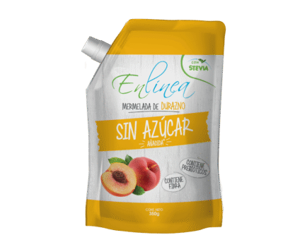 CAJA DE MERMELADA DURAZNO ENLINEA DOYPACK 350 GRS X 12 UN