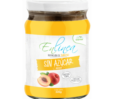 CAJA DE MERMELADA DURAZNO ENLINEA FRASCO 320 GRS X 12 UN