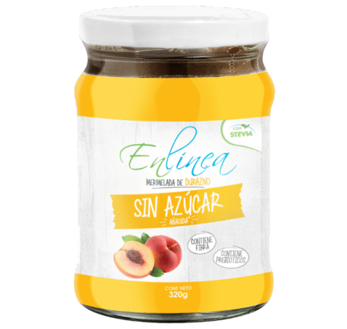 CAJA DE MERMELADA DURAZNO ENLINEA FRASCO 320 GRS X 12 UN