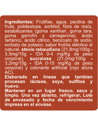 CAJA DE MERMELADA FRUTILLA ENLINEA DOYPACK 350 GRS X 12 UN