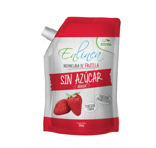 CAJA DE MERMELADA FRUTILLA ENLINEA DOYPACK 350 GRS X 12 UN