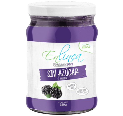 CAJA DE MERMELADA MORA ENLINEA FRASCO 320 GRS X 12 UN