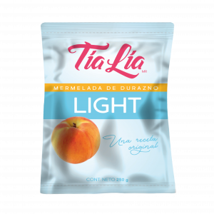 CAJA DE MERMELADA DURAZNO LIGHT TIA LIA LIGHT SACHET 250 GRS X 24 UN