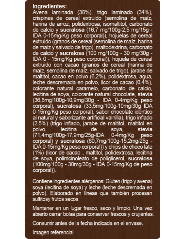 CAJA DE MUESLI CACAO EN LÍNEA 700 GRS X 10 UN